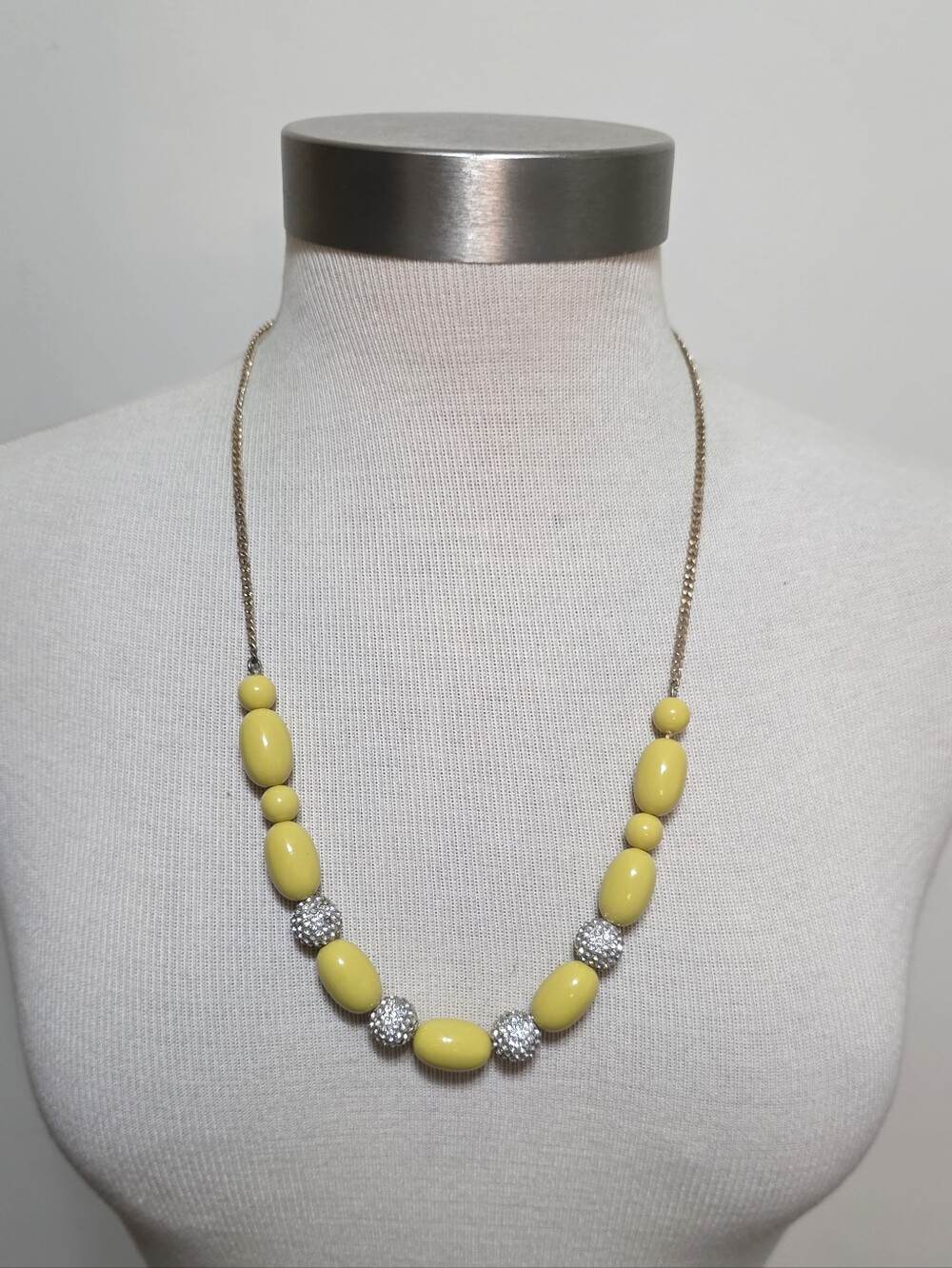 J Crew Beaded Necklace On Chain 24"